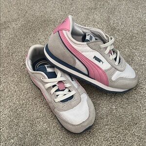 Puma Kids Sneakers - Pink, White, and Gray